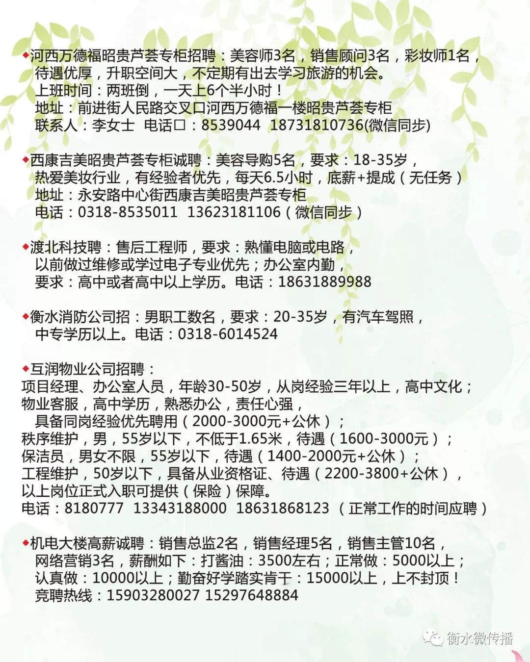 2025年威县最新招聘